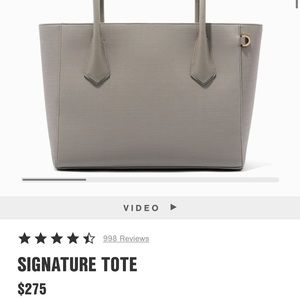 DAGNE DOVER SIGNATURE TOTE IN BLEECKER BLUSH LEGEND SIZE.